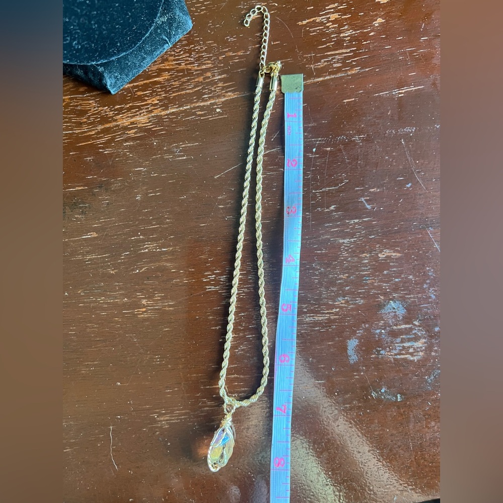 Gold-Filled Choker with Ametrine Pendant — Artist Wire Work - Picture 14 of 15